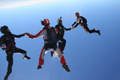 Brendon on a jump with JP